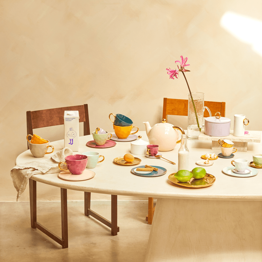 Good Morning kop Coffee Ø8 cm - Pale Green - Set van 4