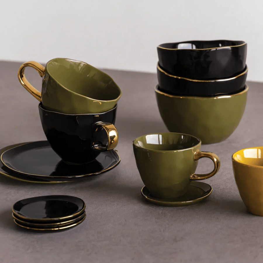 Good Morning Kom Ø14 cm - Black - Set van 4