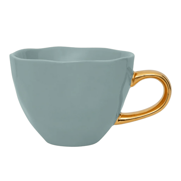 Good Morning kop Cappuccino / Tea Ø11 cm - Slate - Set van 4