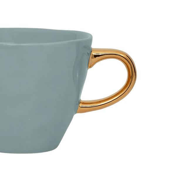 Good Morning kop Cappuccino / Tea Ø11 cm - Slate - Set van 4