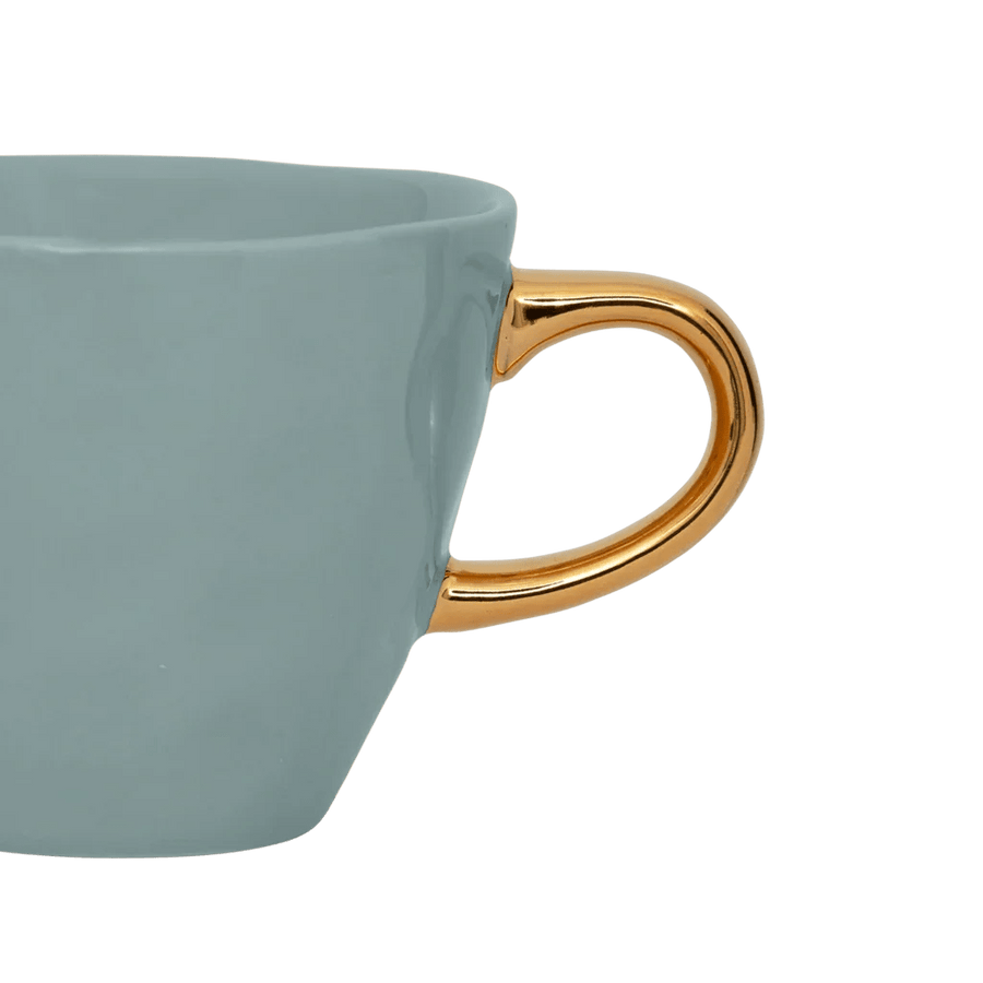Good Morning kop Cappuccino / Tea Ø11 cm - Slate - Set van 4