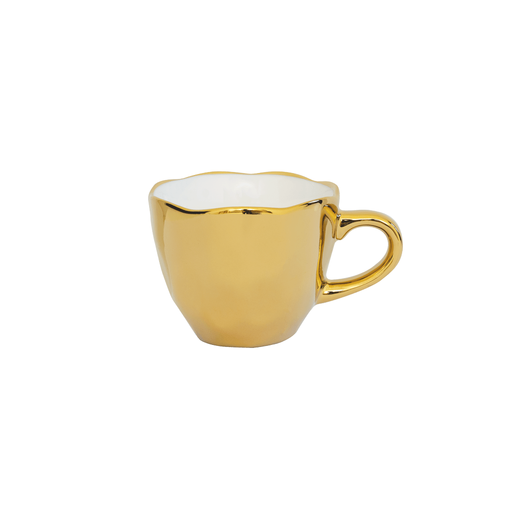 Good Morning kop Espresso Ø6 cm - Gold - Set van 4