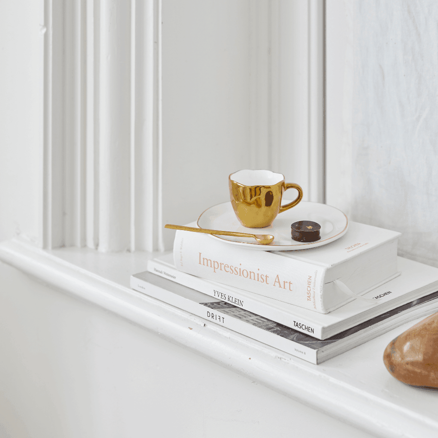 Good Morning kop Espresso Ø6 cm - Gold - Set van 4