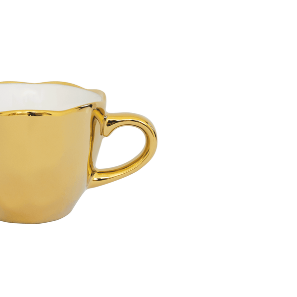 Good Morning kop Espresso Ø6 cm - Gold - Set van 4