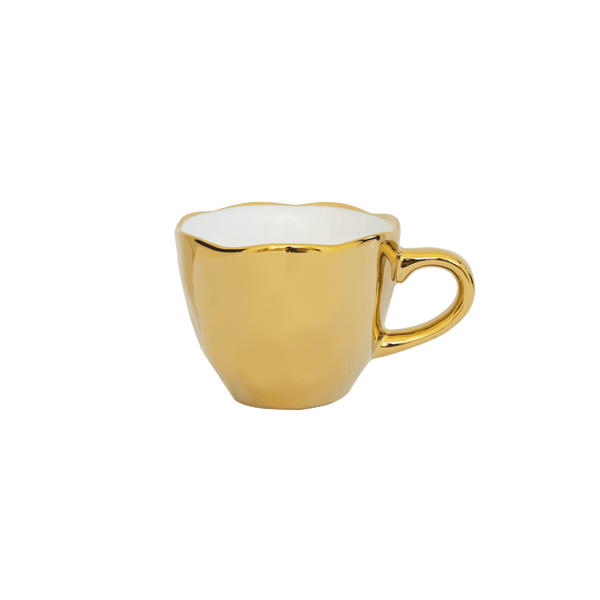 Good Morning kop Espresso Ø6 cm - Gold - Set van 4