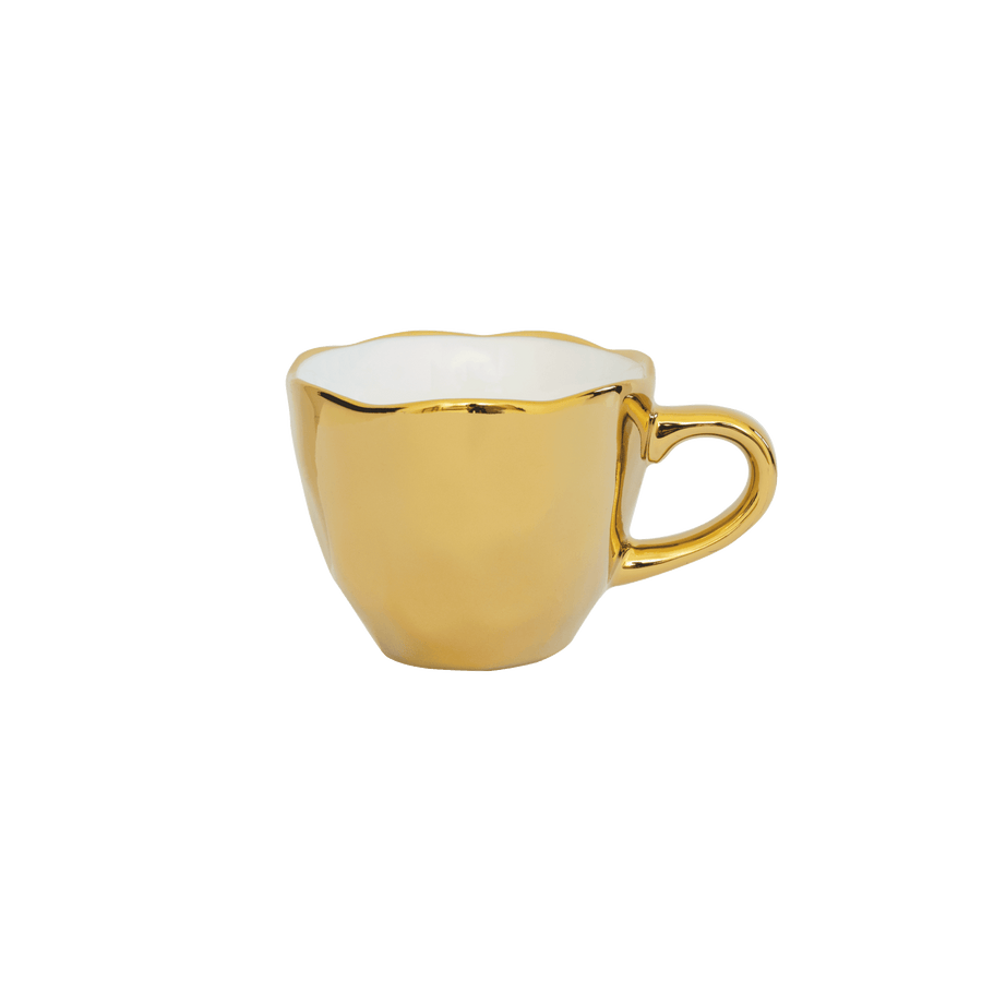 Good Morning kop Espresso Ø6 cm - Gold - Set van 4
