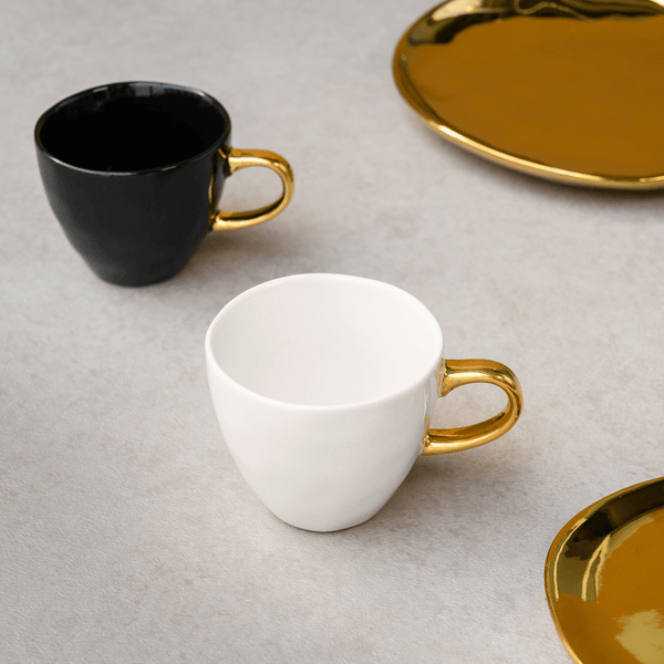 Good Morning kop Coffee Ø8 cm - White - Set van 4