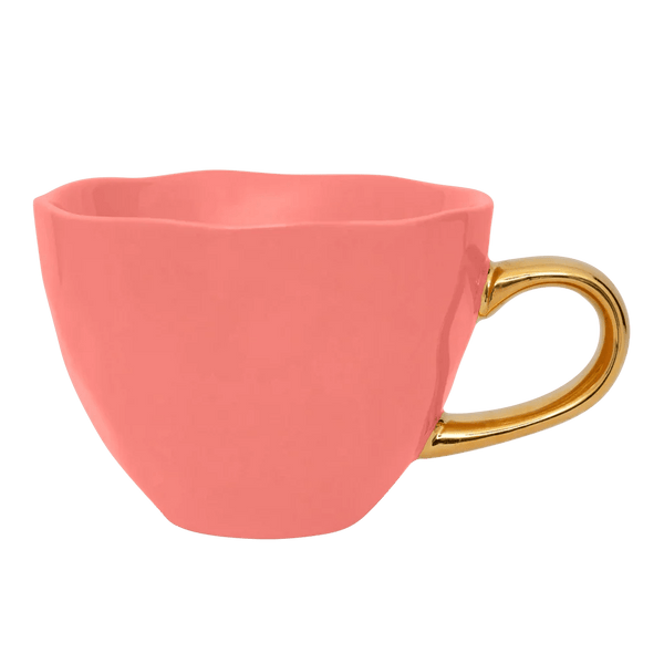 Good Morning kop Cappuccino/Tea Ø11 cm - Burnt Coral - Set van 2