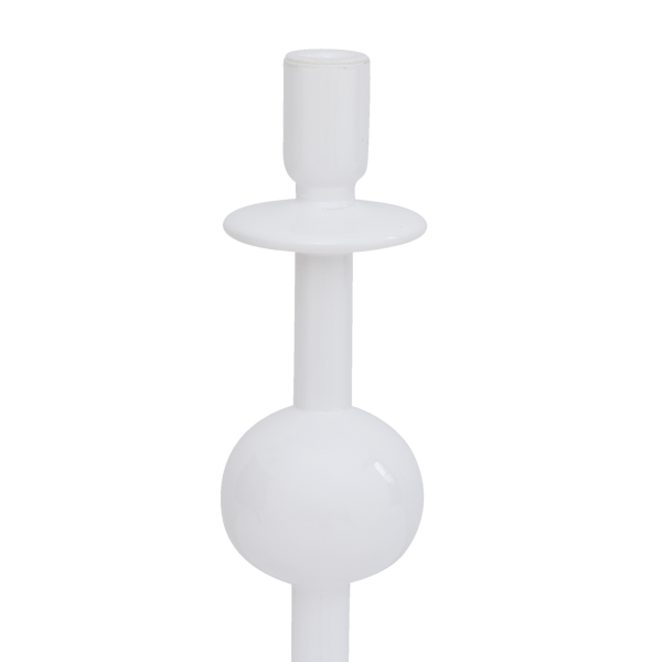 Kaarshouder recycled glass Bulb, 30cm