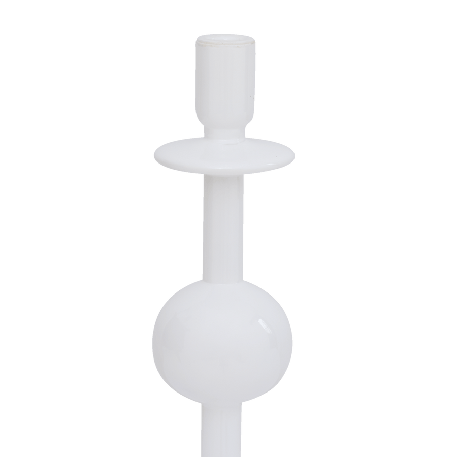 Kaarshouder recycled glass Bulb, 30cm