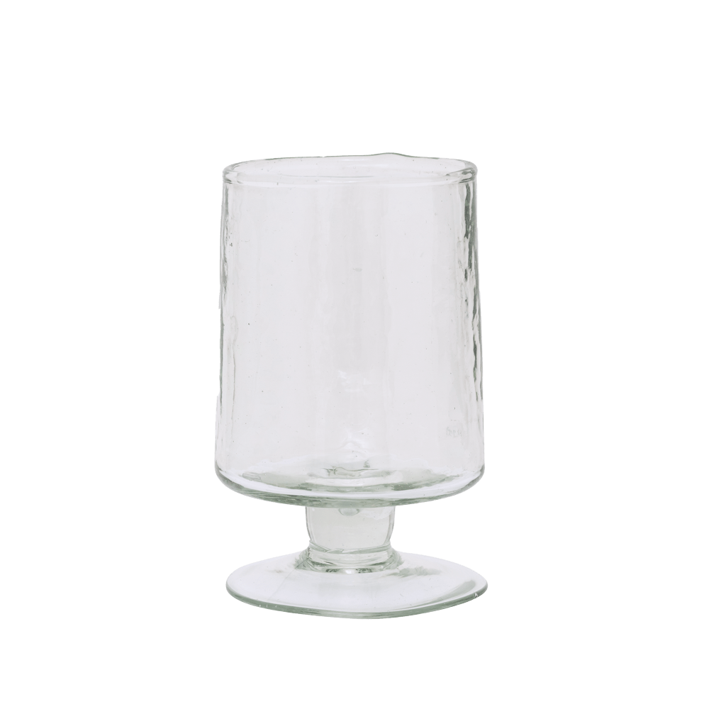 Wijnglas Hammered Transparent - Set van 4