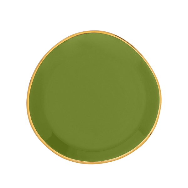 Good Morning bord Ø9 cm - Ever Green Sprig - Set van 4