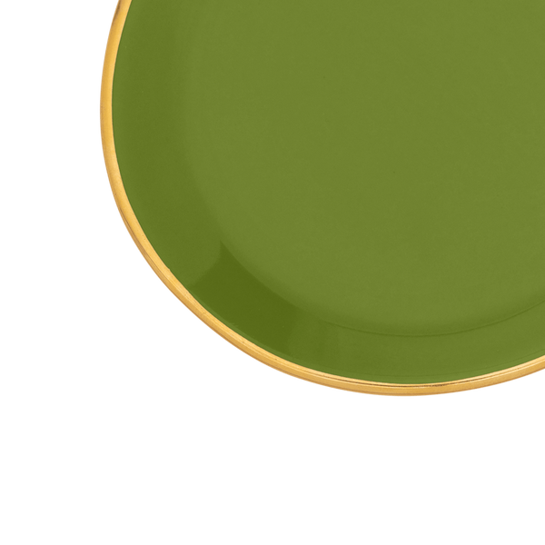 Good Morning bord Ø9 cm - Ever Green Sprig - Set van 4