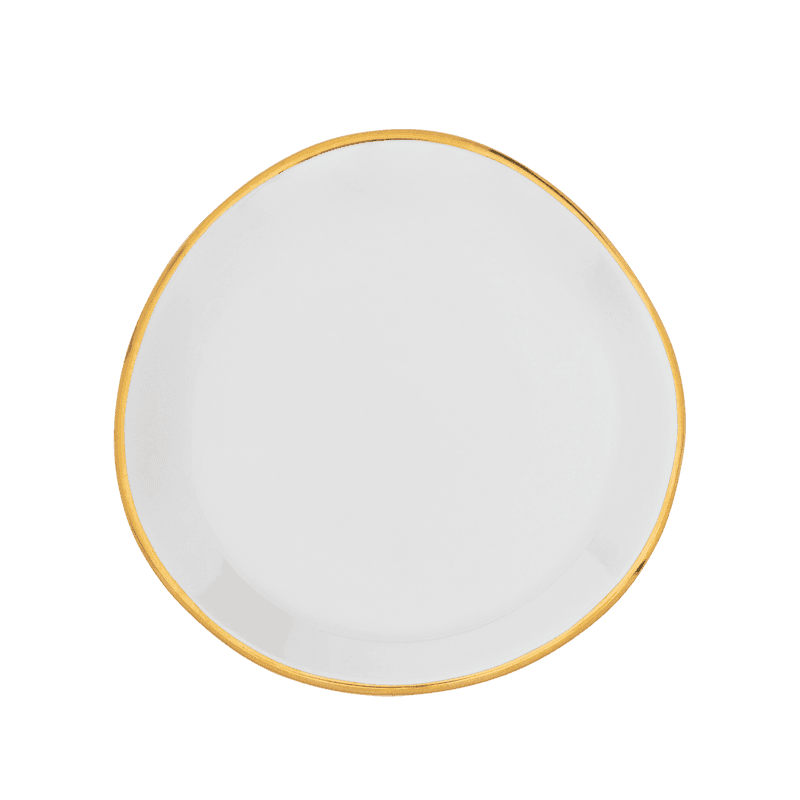 Good Morning bord Ø9 cm - White - Set van 4