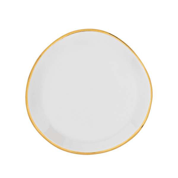 Good Morning bord Ø9 cm - White - Set van 4