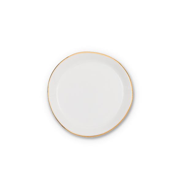 Good Morning bord Ø9 cm - White - Set van 4