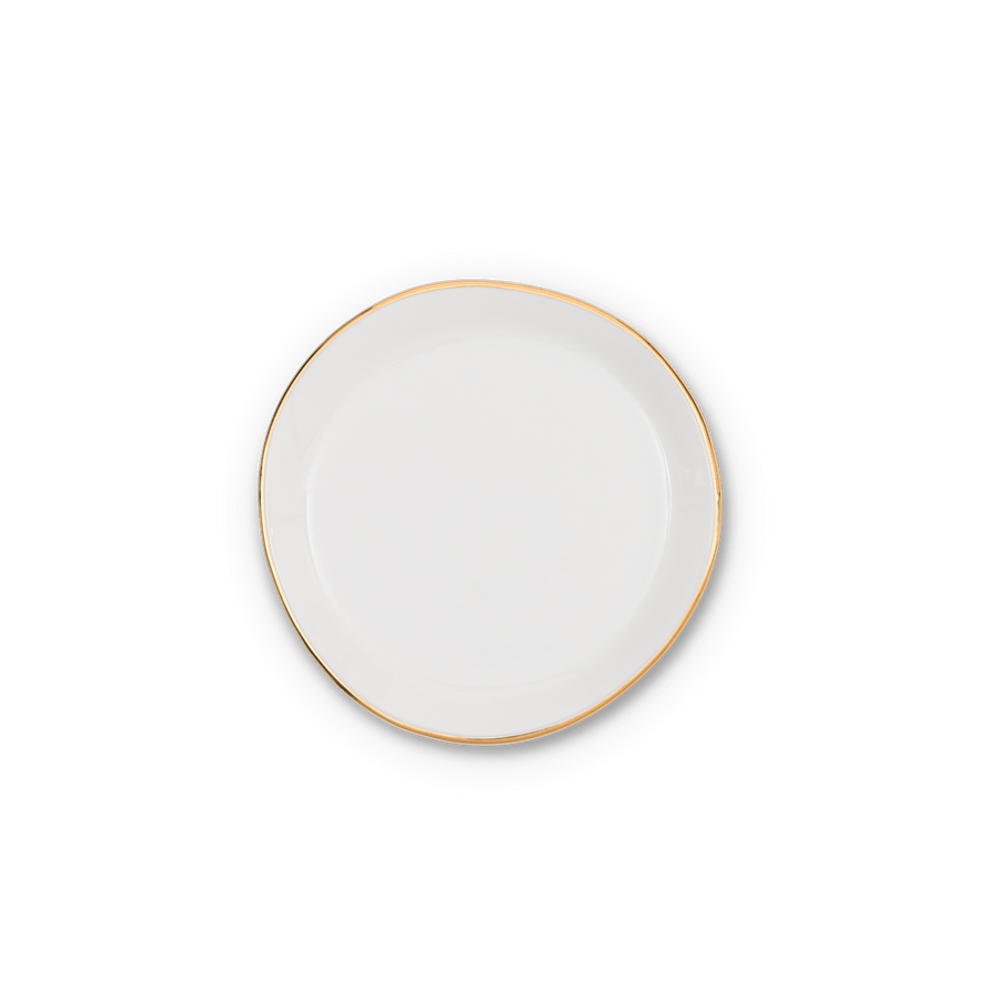Good Morning bord Ø9 cm - White - Set van 4