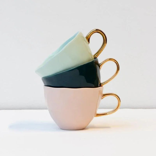Good Morning kop Cappuccino / Tea Ø11 cm - Old Pink - Set van 4