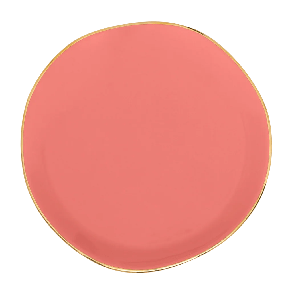 Good Morning bord Ø17 cm - Burnt Coral - Set van 2