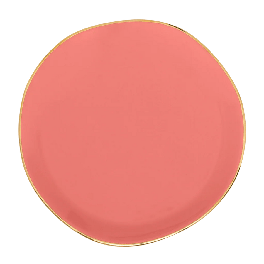 Good Morning bord Ø17 cm - Burnt Coral - Set van 2