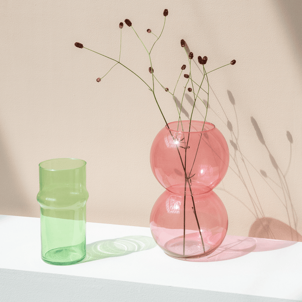 Vaas recyled glass Bulb, Brandied Apricot