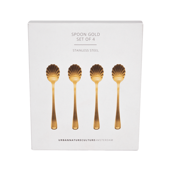 Lepelset goud, set van 4 in gift pack
