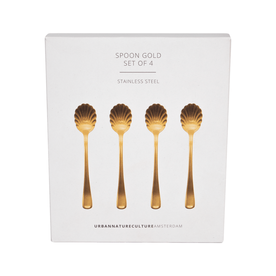 Lepelset goud, set van 4 in gift pack