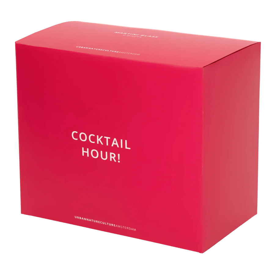 Martini cocktail glass, set van 2, in gift pack