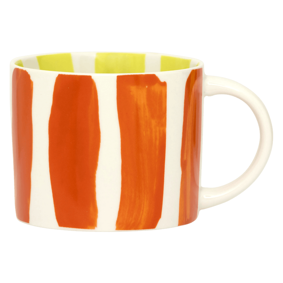 LINDA. x UNC mok Tazza with printed stripes inside & outside B - Set van 4
