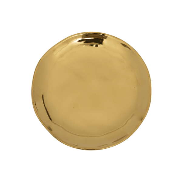 Good Morning bord Ø14 cm - gold - Set van 4