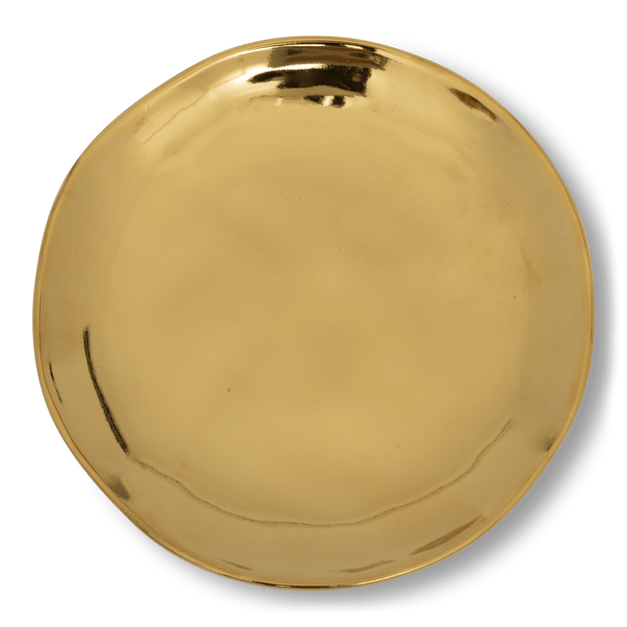 Good Morning bord Ø14 cm - gold - Set van 4