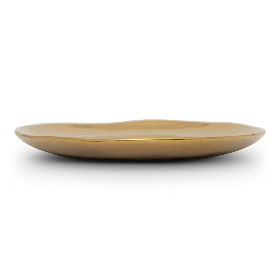 Good Morning bord Ø14 cm - gold - Set van 4