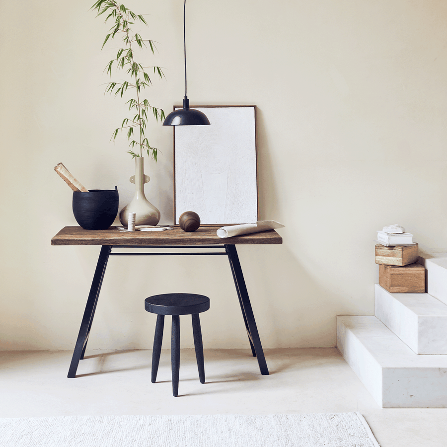 Office desk reclaimed wood and Acacia