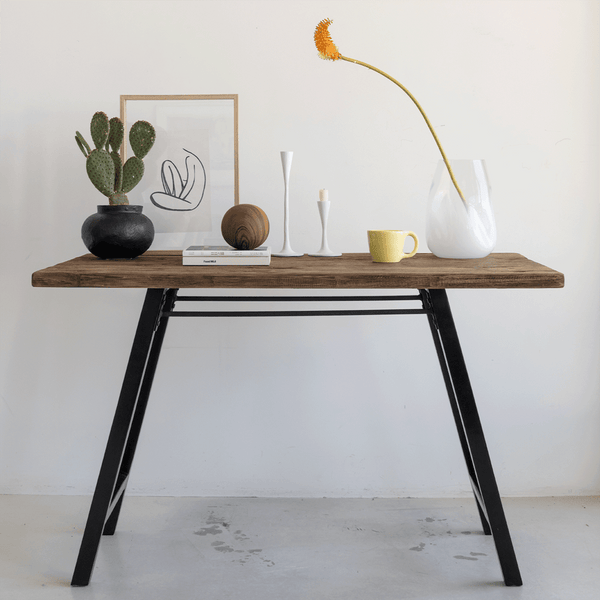 Office desk reclaimed wood and Acacia