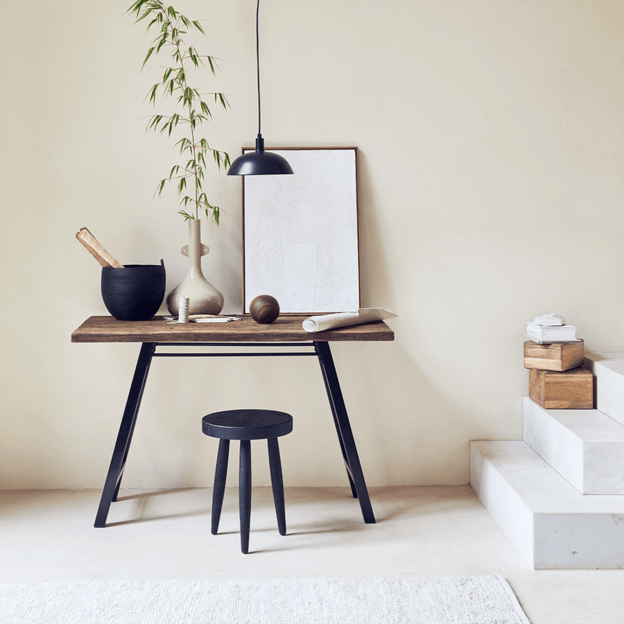 Office desk reclaimed wood and Acacia