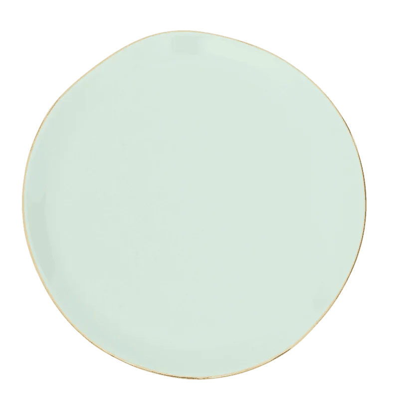Good Morning bord Ø17 cm - Celadon - Set van 4