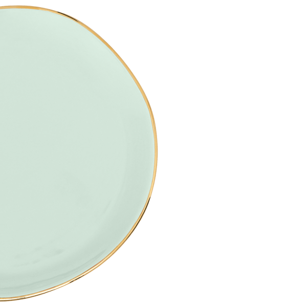 Good Morning bord Ø17 cm - Celadon - Set van 4