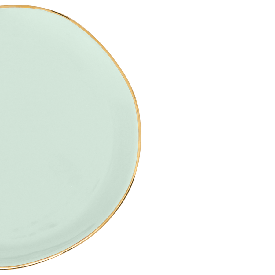 Good Morning bord Ø17 cm - Celadon - Set van 4