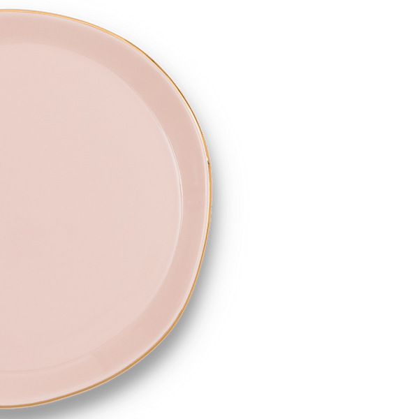 Good Morning bord Ø17 cm - Old Pink - Set van 4