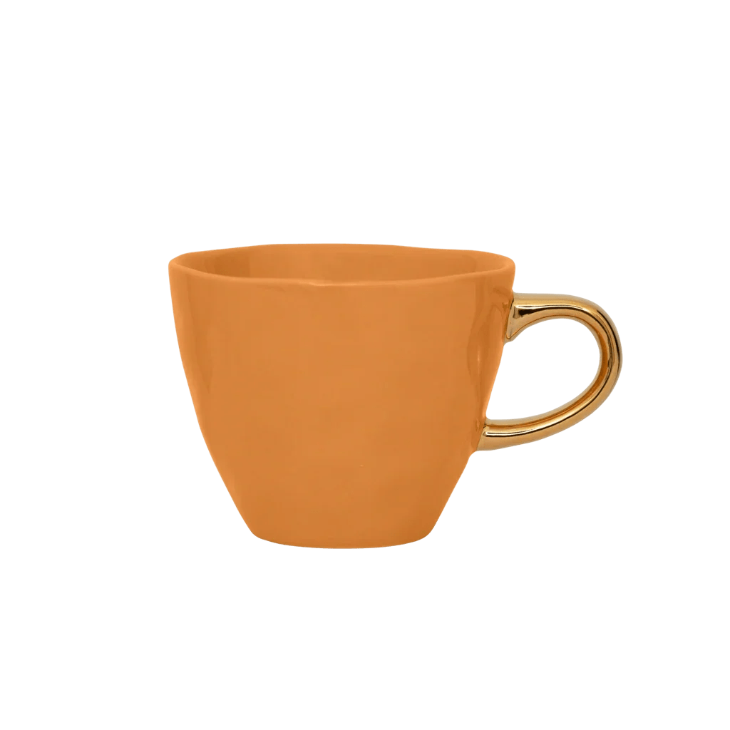 Good Morning kop Coffee Ø8 cm - Caramel - Set van 4