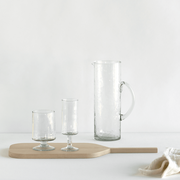 Champagneglas Hammered transparent - Set van 4