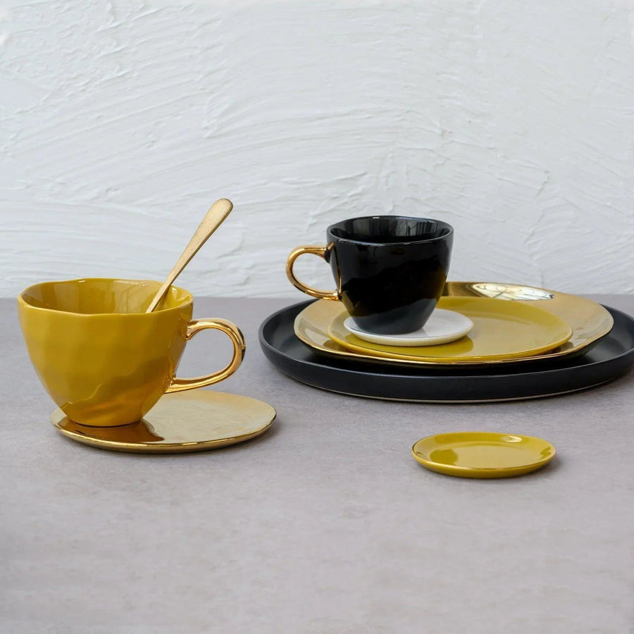Good Morning kop Coffee Ø8 cm - Black - Set van 4