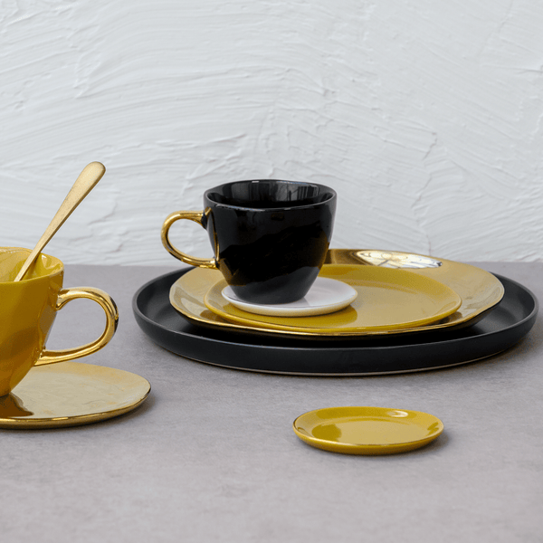 Good Morning kop Coffee Ø8 cm - Black - Set van 4