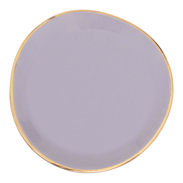 Good Morning bord Ø9 cm - Lila - Set van 4