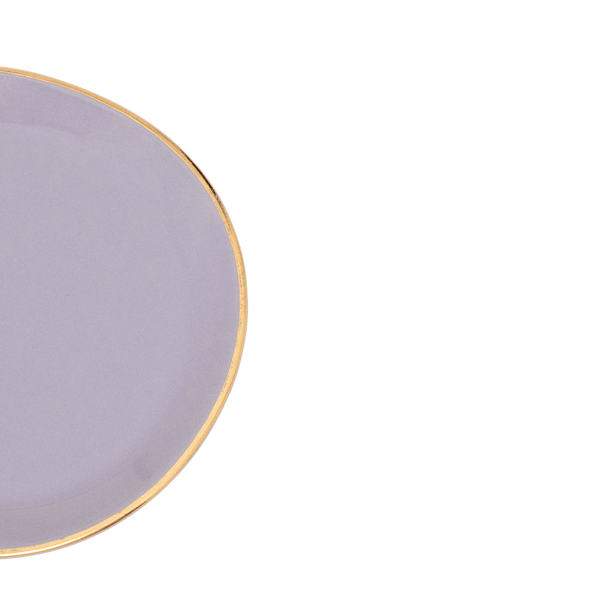 Good Morning bord Ø9 cm - Lila - Set van 4