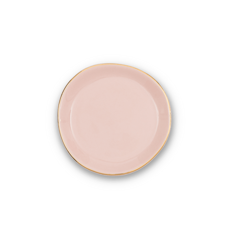 Good Morning bord Ø9 cm - Old Pink - Set van 4