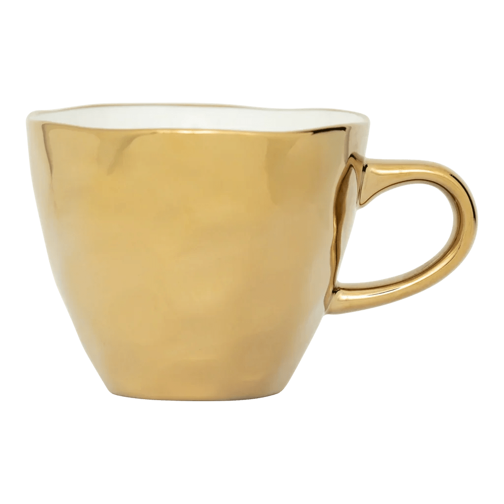 Good Morning kop Coffee Ø8 cm - Gold - Set van 4