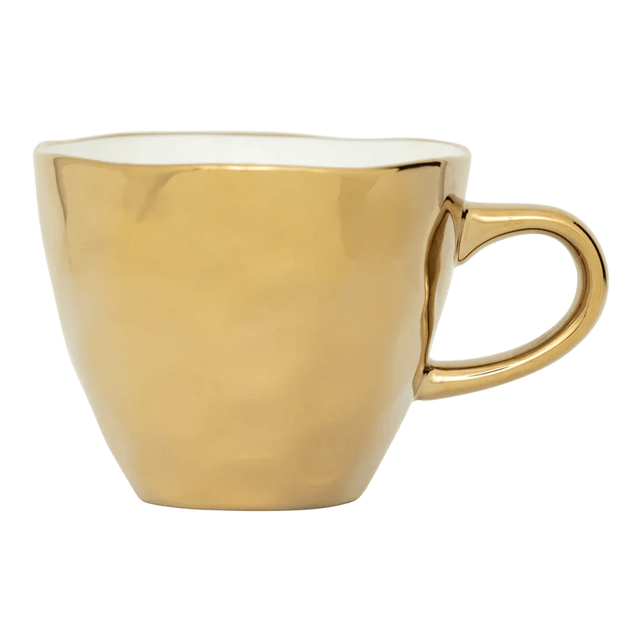 Good Morning kop Coffee Ø8 cm - Gold - Set van 4