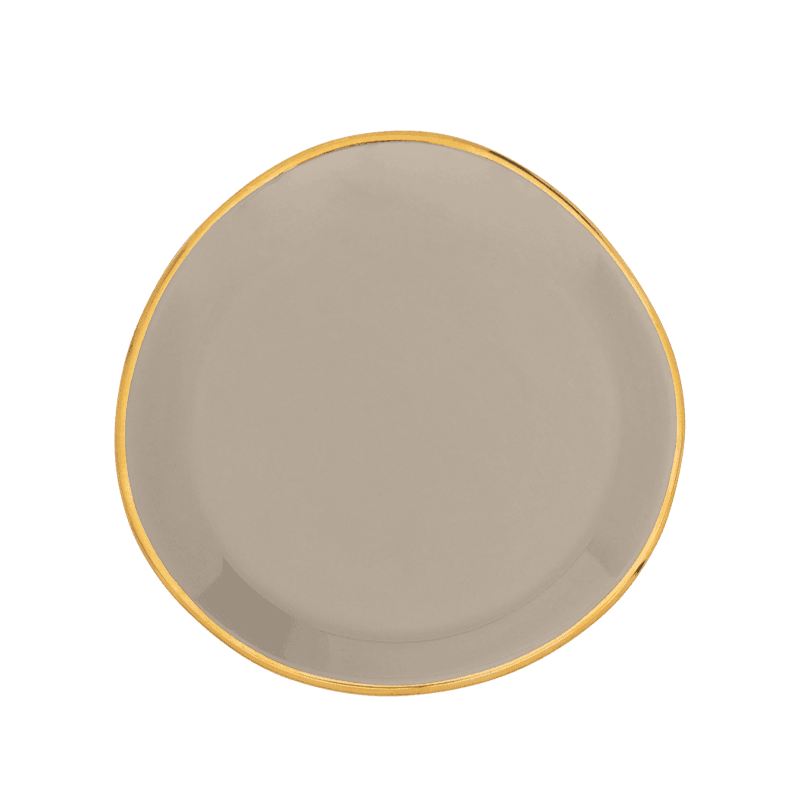 Good Morning bord Ø9 cm - Gray Morn - Set van 4