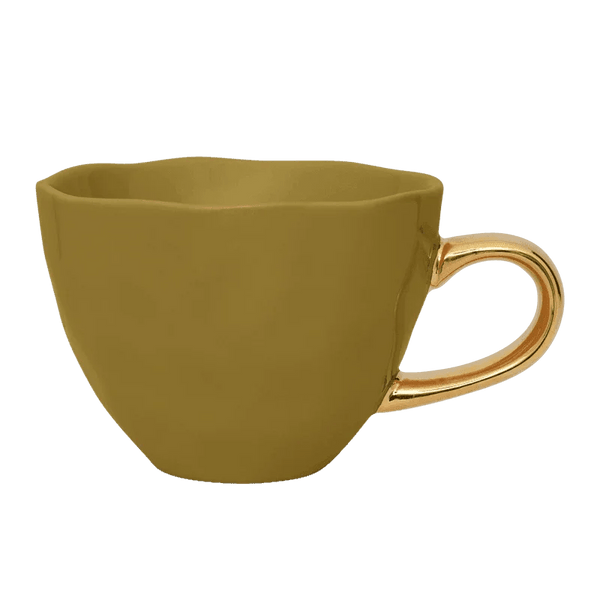 Good Morning kop Cappuccino / Tea Ø11 cm - Amber Green - Set van 4